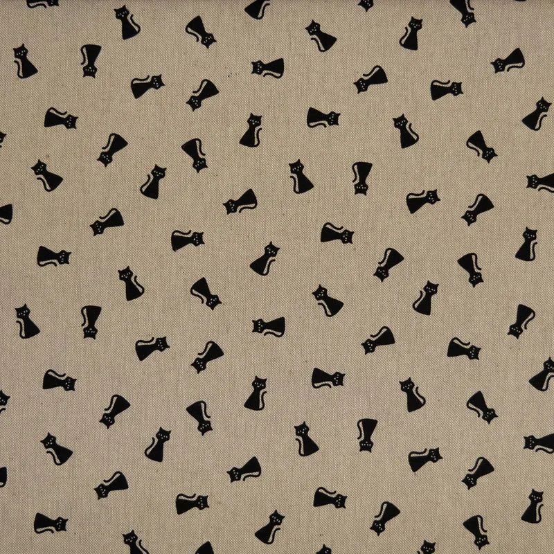 Canvas - schwarze Katzen - 10 cm