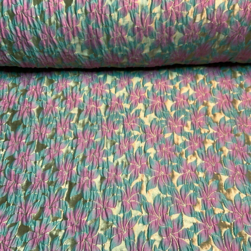 Floral Thick Brocade Wedding Indian Banarsi Fabric 147 cm M1503