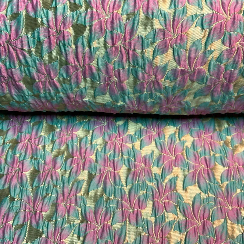 Floral Thick Brocade Wedding Indian Banarsi Fabric 147 cm M1503