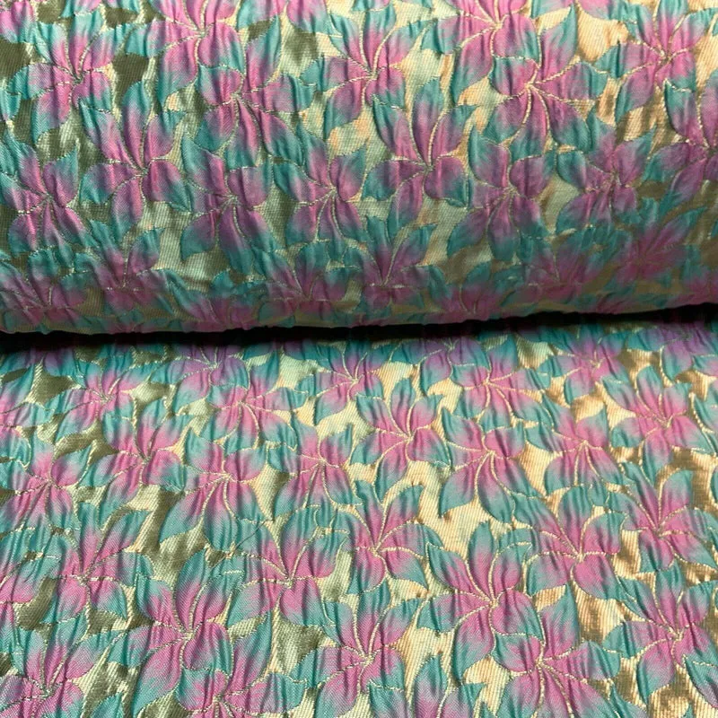 Floral Thick Brocade Wedding Indian Banarsi Fabric 147 cm M1503