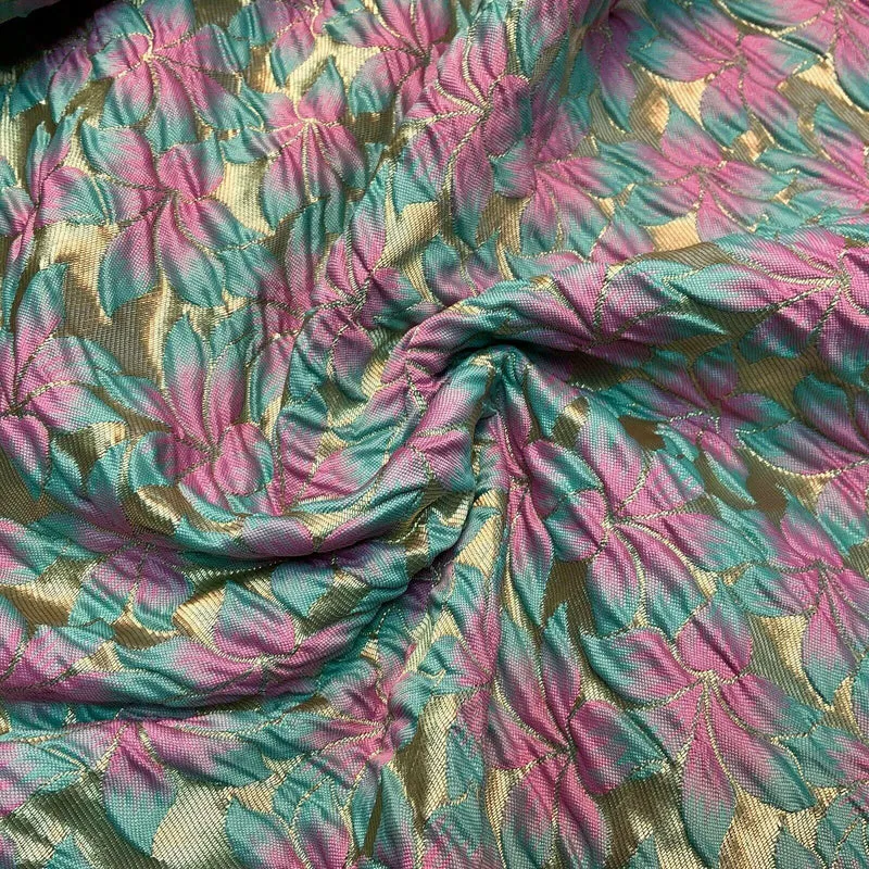 Floral Thick Brocade Wedding Indian Banarsi Fabric 147 cm M1503