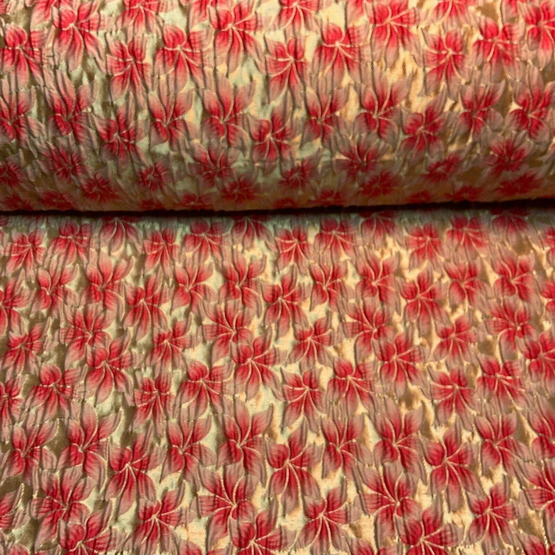 Floral Thick Brocade Wedding Indian Banarsi Fabric 147 cm M1503