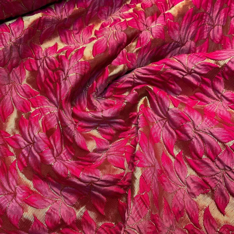 Floral Thick Brocade Wedding Indian Banarsi Fabric 147 cm M1503