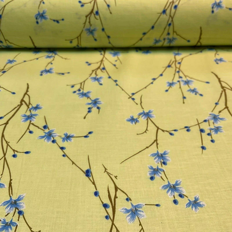 Cotton Lawn Summer Floral dot Printed Dress fabric 111cm wide M1605