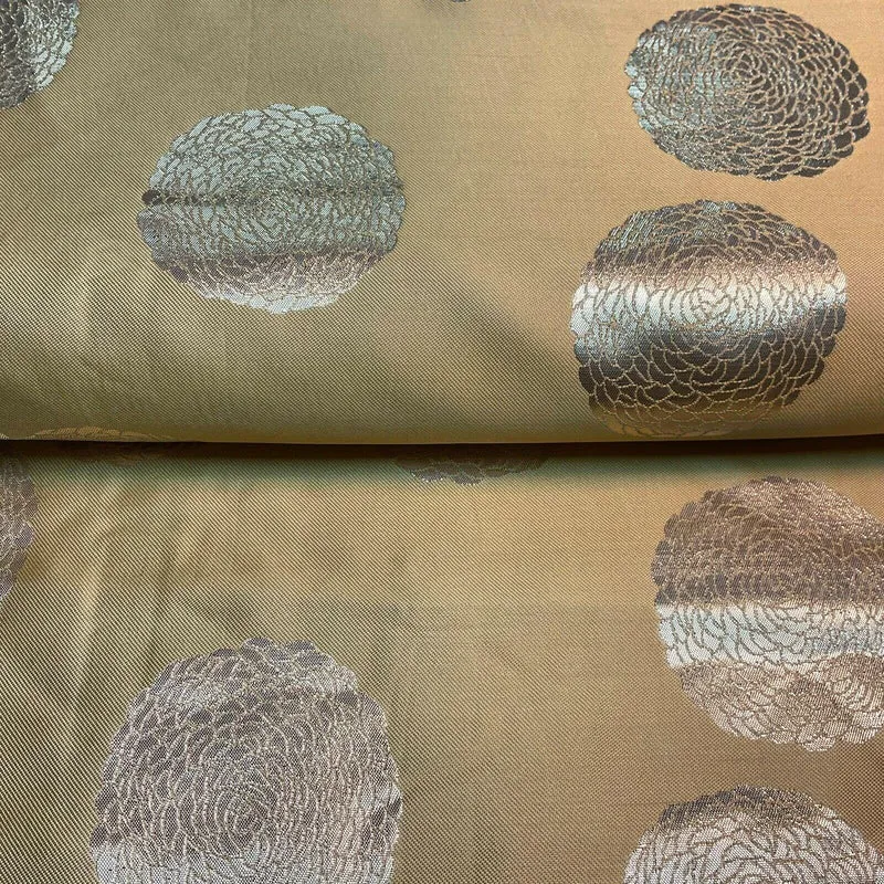 Circle Brocade Wedding Banarsi ideal for Cushion Cover Fabric 147 cm M1596