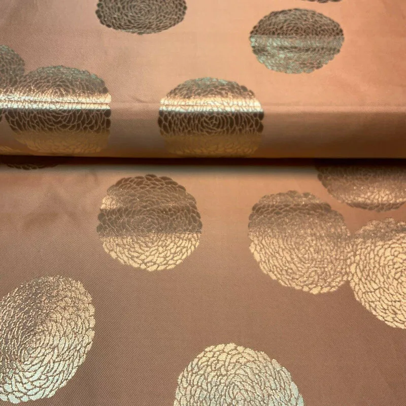 Circle Brocade Wedding Banarsi ideal for Cushion Cover Fabric 147 cm M1596