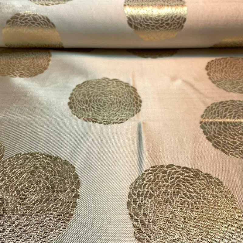 Circle Brocade Wedding Banarsi ideal for Cushion Cover Fabric 147 cm M1596