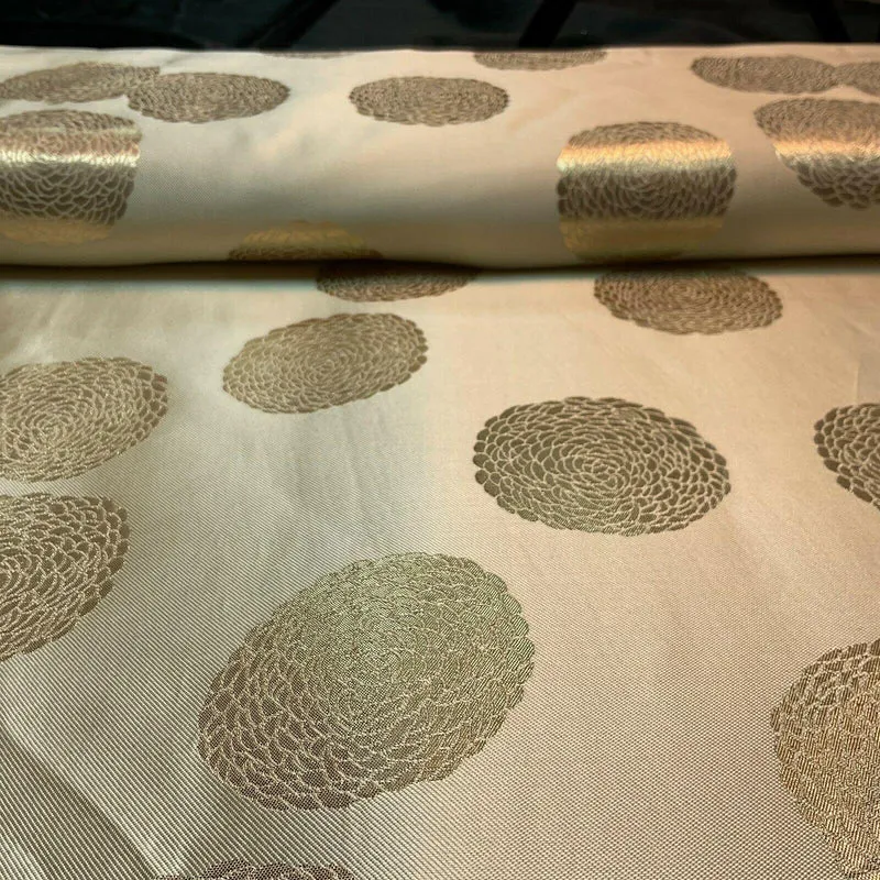 Circle Brocade Wedding Banarsi ideal for Cushion Cover Fabric 147 cm M1596