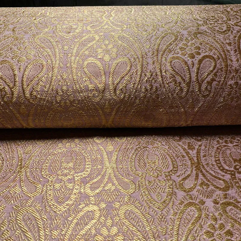 Double Paisley Brocade Wedding Banarsi Fabric 147 cm M1566