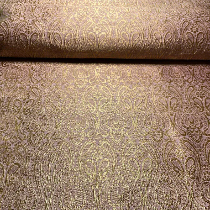 Double Paisley Brocade Wedding Banarsi Fabric 147 cm M1566