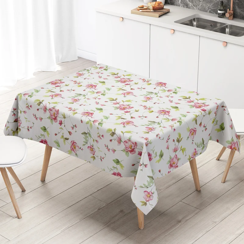 Wachstuch Tischdecke geprägt B4065-01 Rosen Blüten eckig rund oval