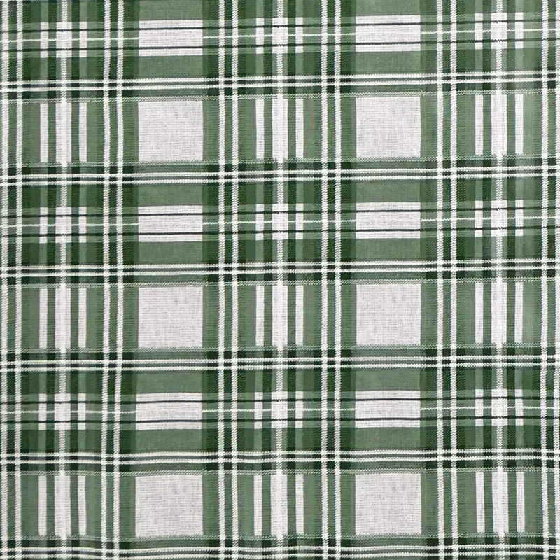 Wachstuch Tischdecke B5073-02 grün kariert Karo Landhaus eckig rund oval