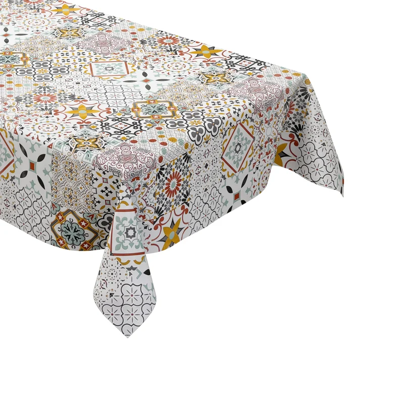Wachstuch Tischdecke B5072-01 Mosaik Fliesen Portugal eckig rund oval
