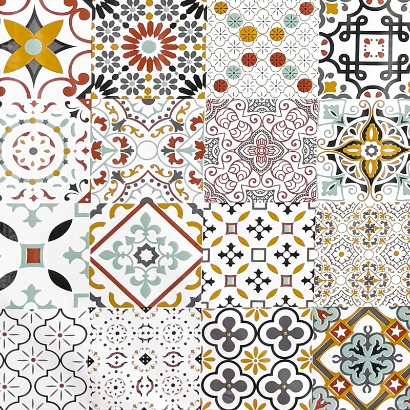Wachstuch Tischdecke B5072-01 Mosaik Fliesen Portugal eckig rund oval