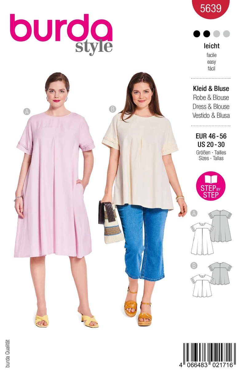5639 - Kleid & Bluse