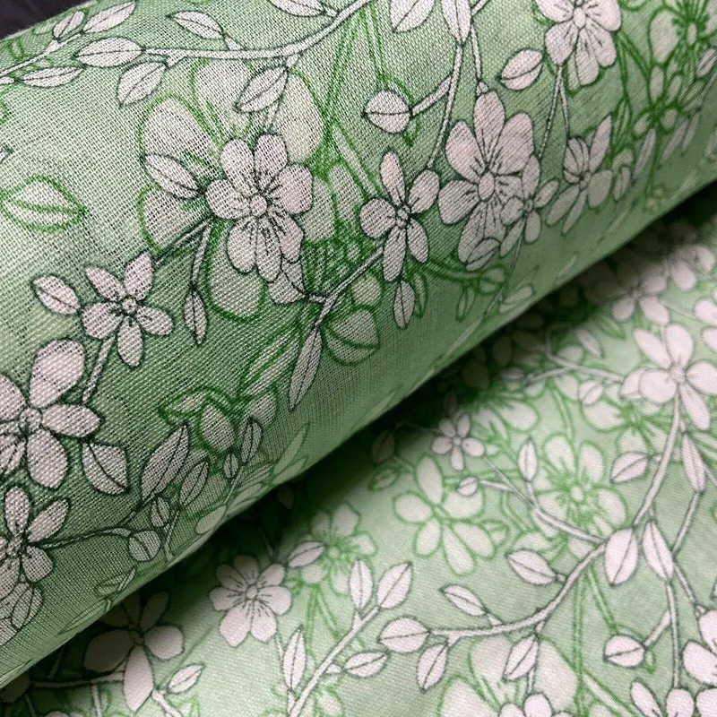 Cotton Voile Pastel Summer Floral Printed Dress fabric 111cm M1594