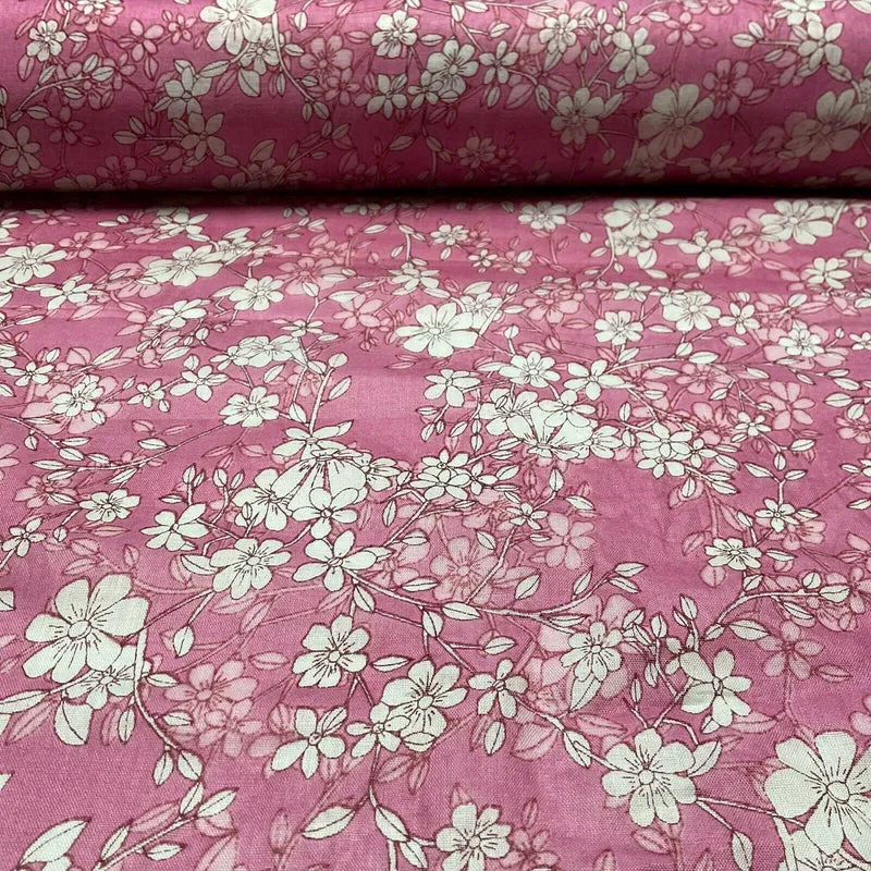 Cotton Voile Pastel Summer Floral Printed Dress fabric 111cm M1594