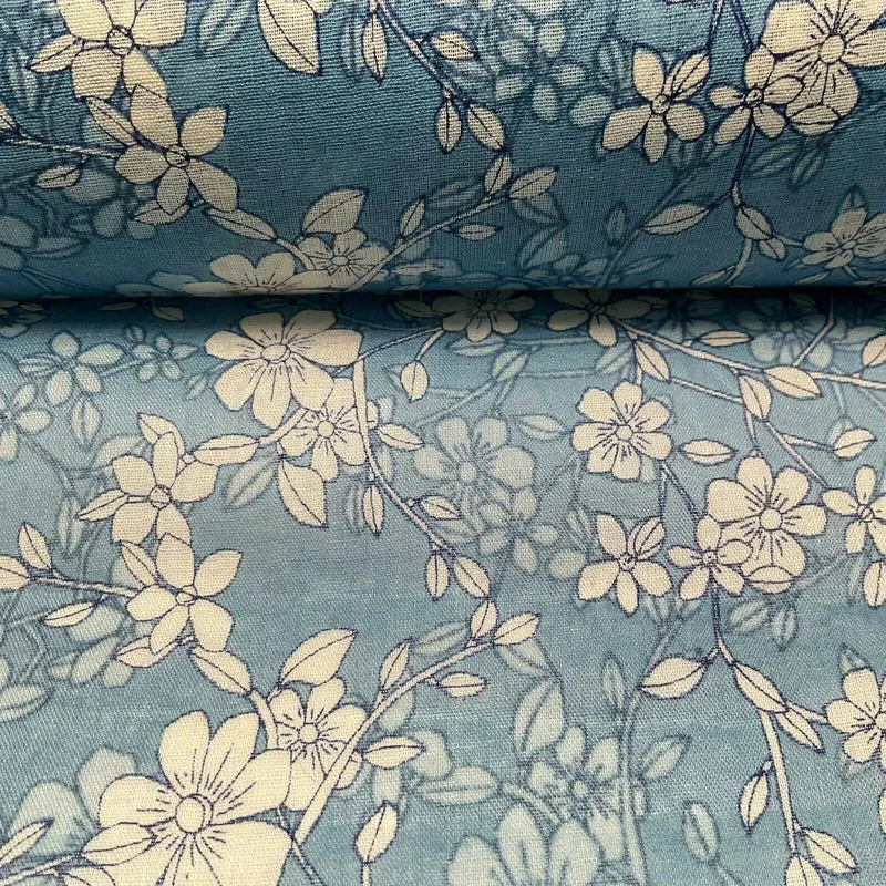 Cotton Voile Pastel Summer Floral Printed Dress fabric 111cm M1594