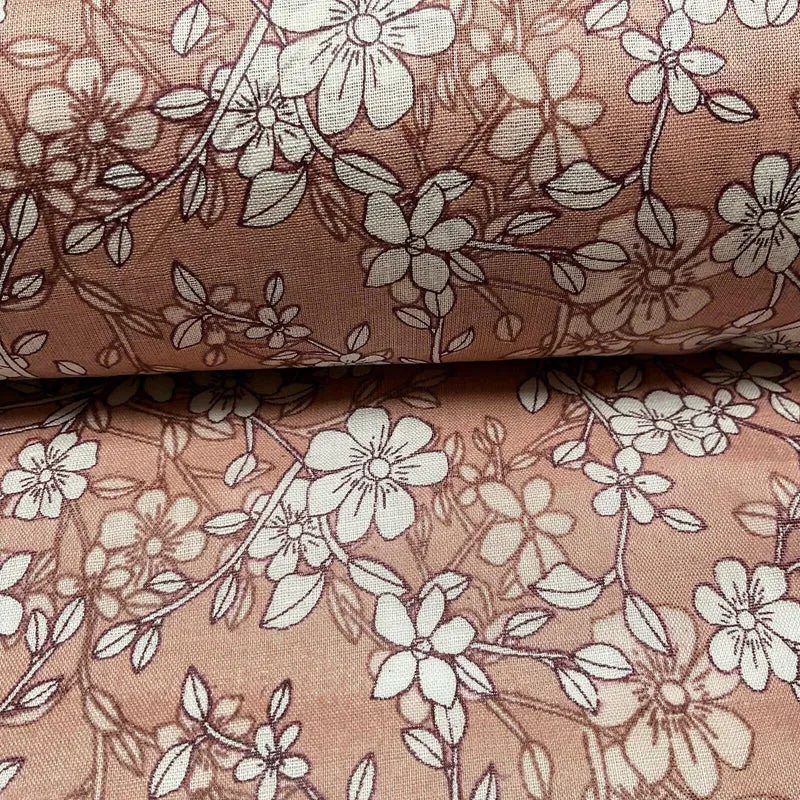 Cotton Voile Pastel Summer Floral Printed Dress fabric 111cm M1594