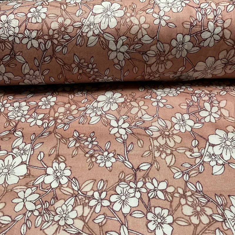 Cotton Voile Pastel Summer Floral Printed Dress fabric 111cm M1594