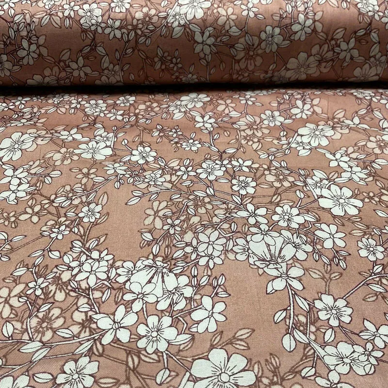 Cotton Voile Pastel Summer Floral Printed Dress fabric 111cm M1594