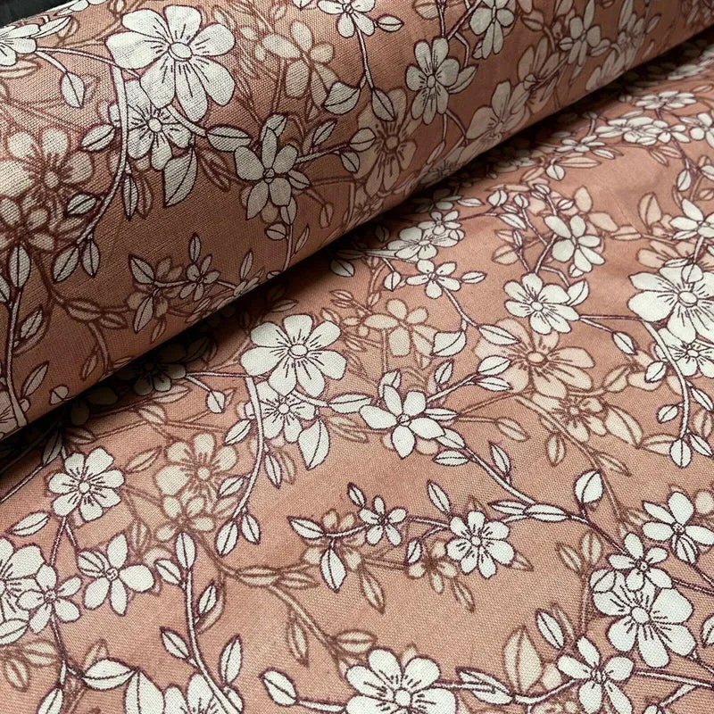 Cotton Voile Pastel Summer Floral Printed Dress fabric 111cm M1594