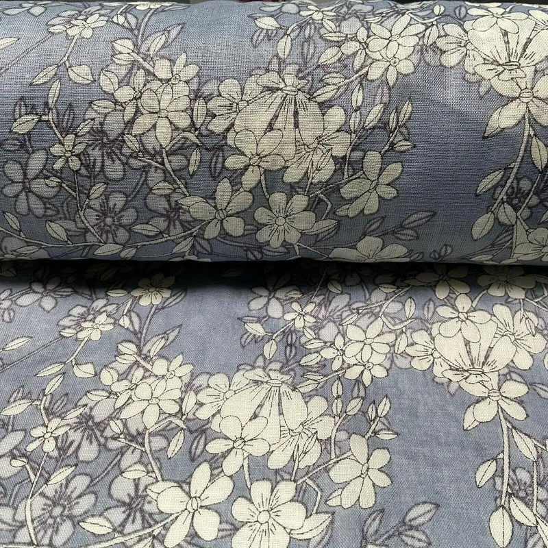 Cotton Voile Pastel Summer Floral Printed Dress fabric 111cm M1594