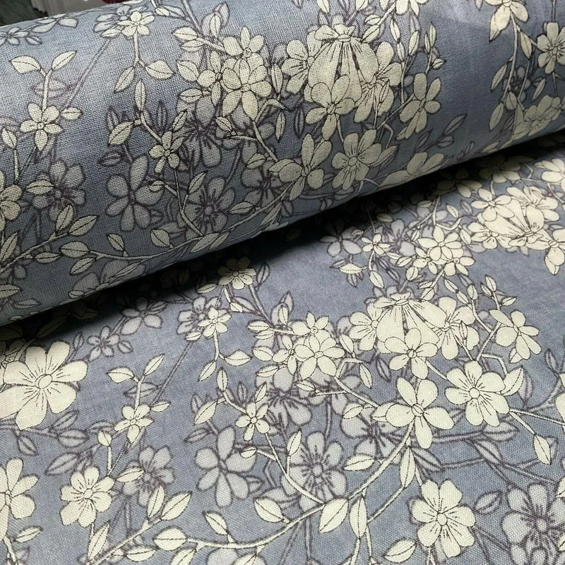 Cotton Voile Pastel Summer Floral Printed Dress fabric 111cm M1594