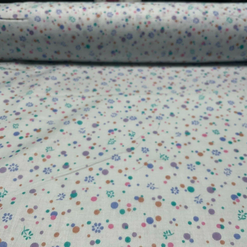 Cotton Lawn Summer small Floral dot Printed Dress fabric 111cm wide M1595