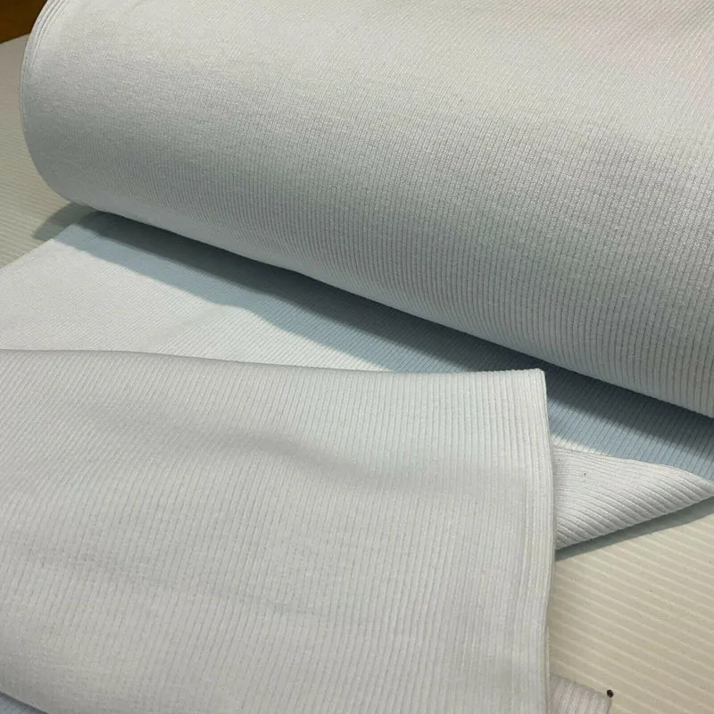 Plain Tubular Ribbing Stretch Jersey Fabric ideal for tops t-shirts 27cm M1588