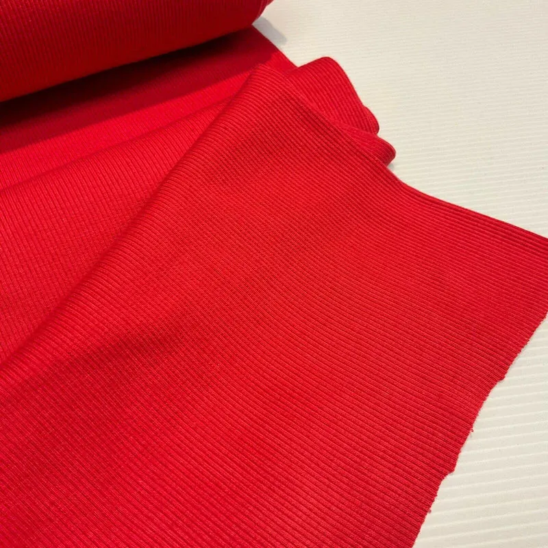 Plain Tubular Ribbing Stretch Jersey Fabric ideal for tops t-shirts 27cm M1588