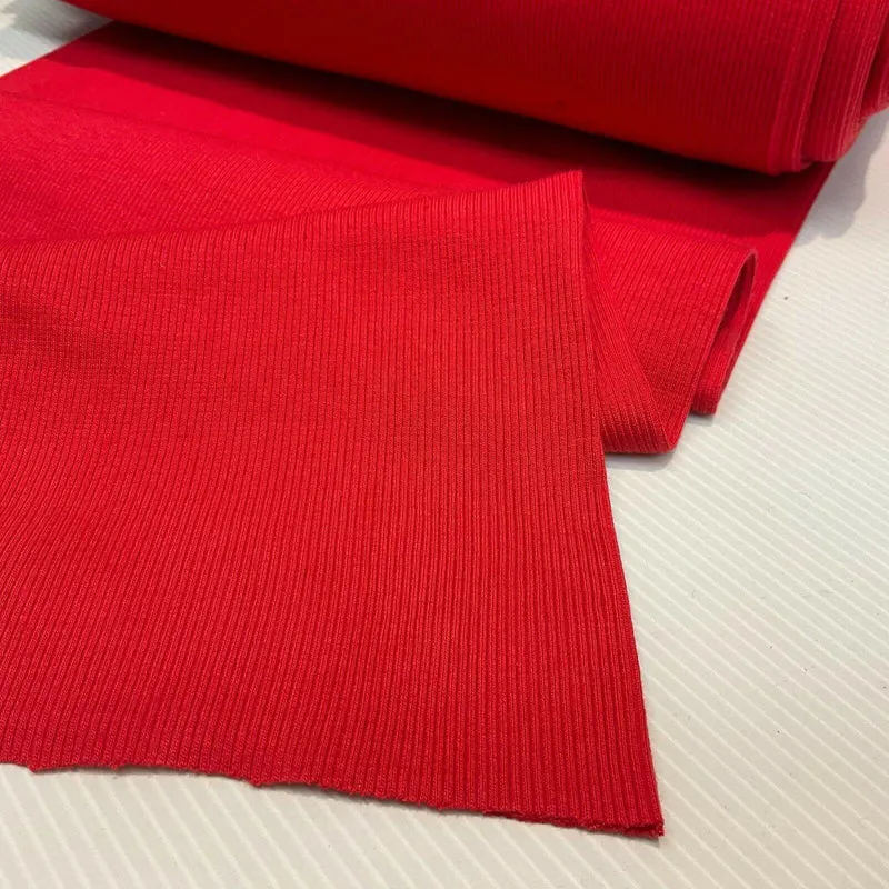 Plain Tubular Ribbing Stretch Jersey Fabric ideal for tops t-shirts 27cm M1588