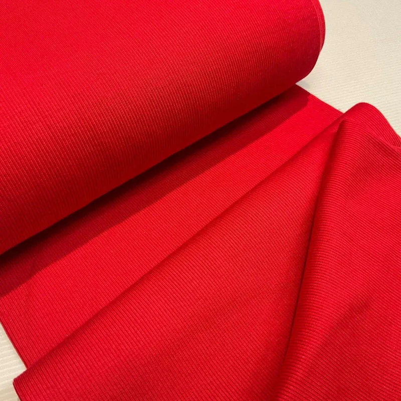 Plain Tubular Ribbing Stretch Jersey Fabric ideal for tops t-shirts 27cm M1588