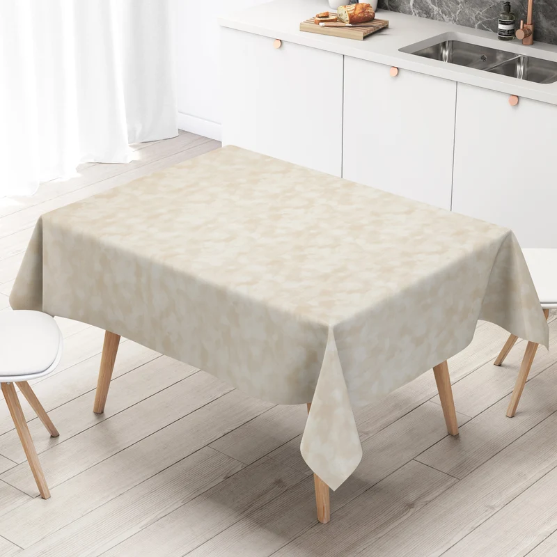 Wachstuch Tischdecke K150079 beige cremefarben marmoriert Marmoroptik eckig rund oval