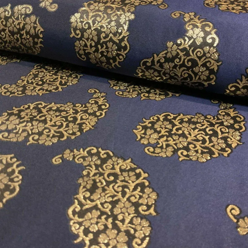 Paisley Brocade Wedding Banarsi Fabric 147 cm M1598