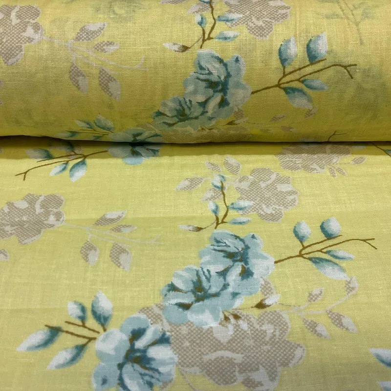 Cotton Lawn Voile Pastel Summer Floral Printed Dress fabric 111cm M1591