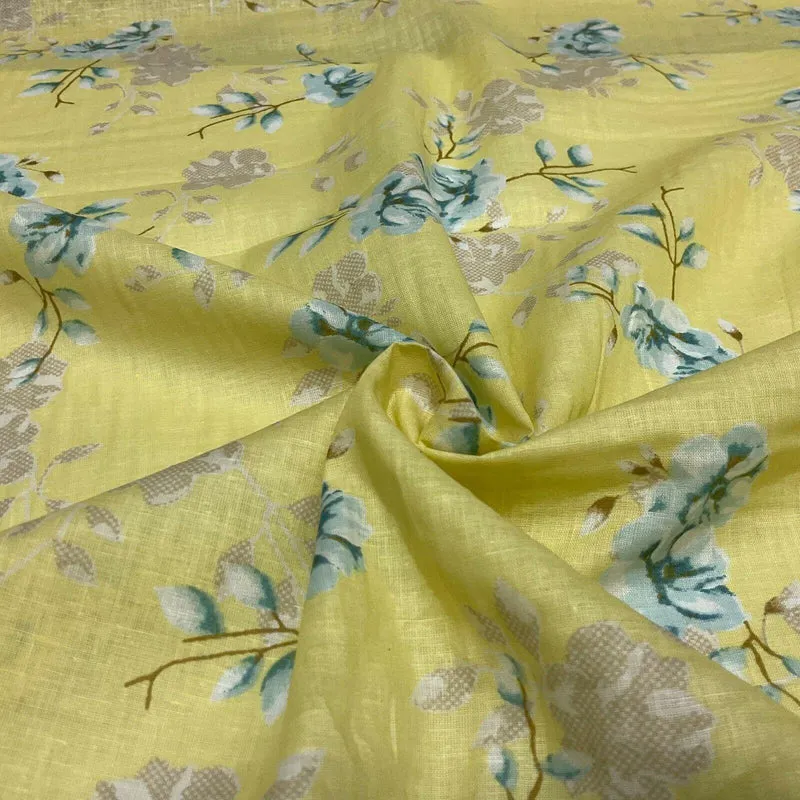 Cotton Lawn Voile Pastel Summer Floral Printed Dress fabric 111cm M1591
