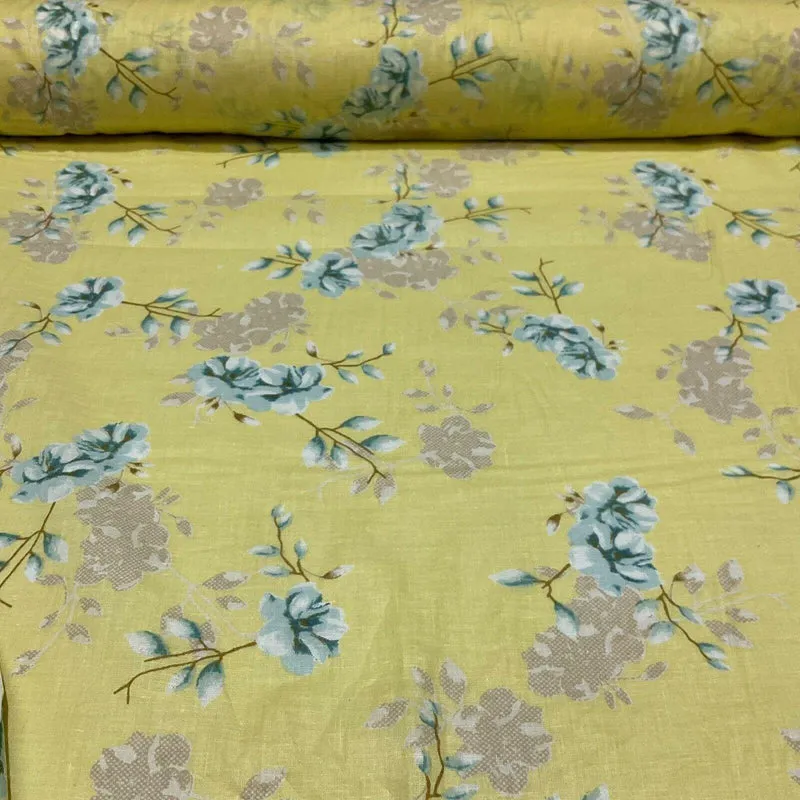 Cotton Lawn Voile Pastel Summer Floral Printed Dress fabric 111cm M1591