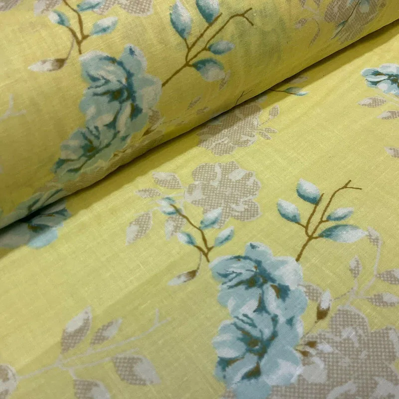 Cotton Lawn Voile Pastel Summer Floral Printed Dress fabric 111cm M1591