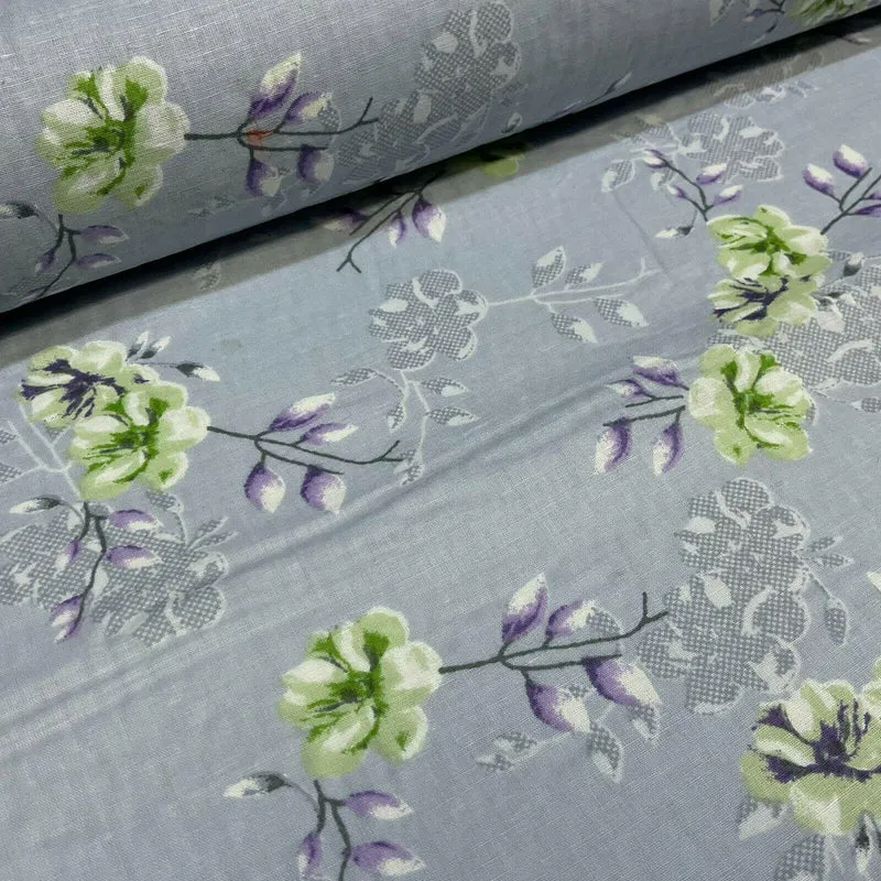 Cotton Lawn Voile Pastel Summer Floral Printed Dress fabric 111cm M1591