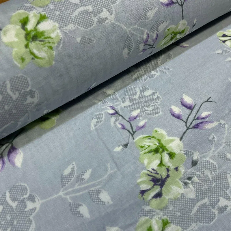 Cotton Lawn Voile Pastel Summer Floral Printed Dress fabric 111cm M1591
