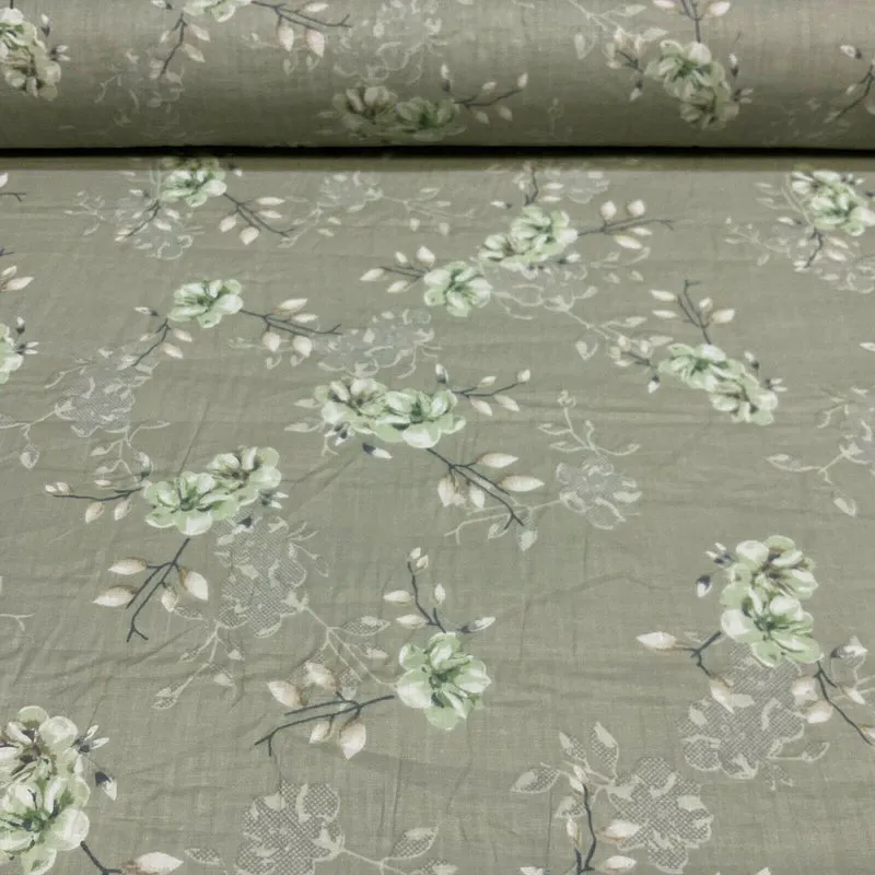 Cotton Lawn Voile Pastel Summer Floral Printed Dress fabric 111cm M1591