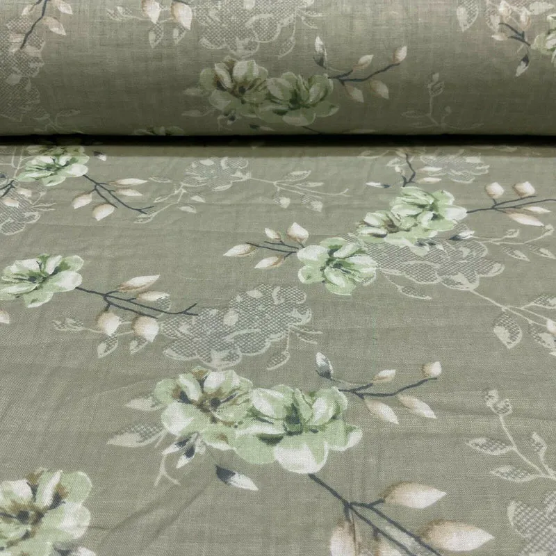 Cotton Lawn Voile Pastel Summer Floral Printed Dress fabric 111cm M1591