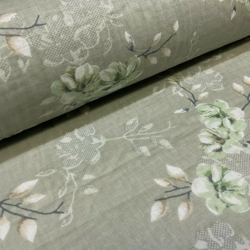 Cotton Lawn Voile Pastel Summer Floral Printed Dress fabric 111cm M1591