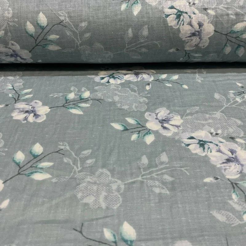Cotton Lawn Voile Pastel Summer Floral Printed Dress fabric 111cm M1591