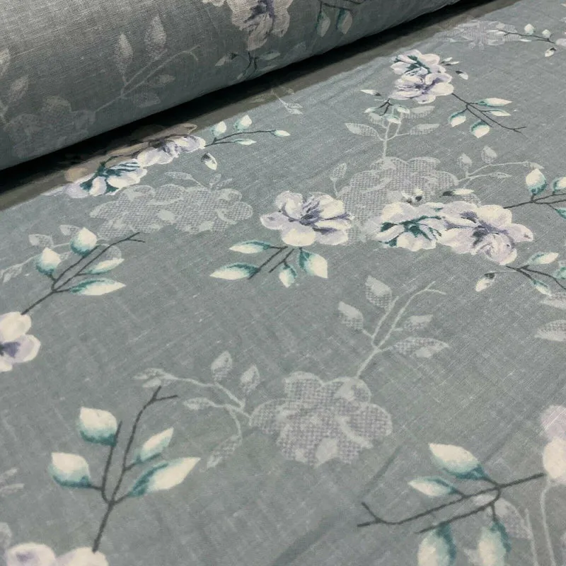 Cotton Lawn Voile Pastel Summer Floral Printed Dress fabric 111cm M1591