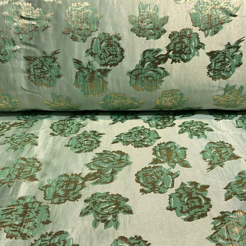Floral bridal Brocade Banarsi Jacquard wedding fabric 147cm M1597
