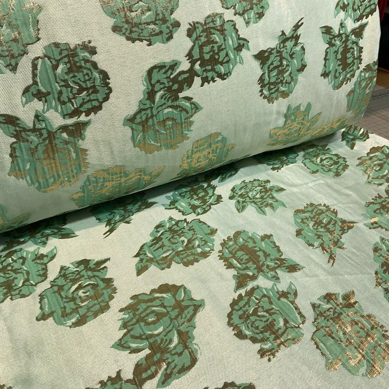 Floral bridal Brocade Banarsi Jacquard wedding fabric 147cm M1597