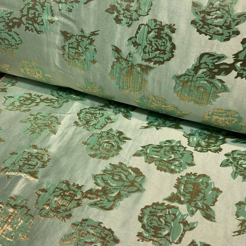 Floral bridal Brocade Banarsi Jacquard wedding fabric 147cm M1597