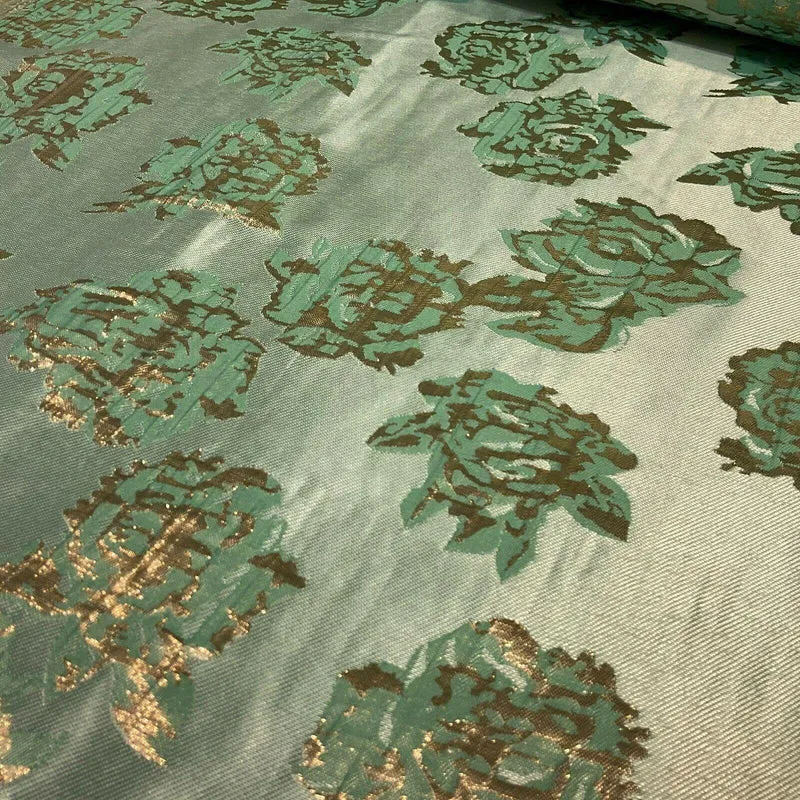 Floral bridal Brocade Banarsi Jacquard wedding fabric 147cm M1597